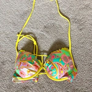 Victoria’s Secret Yellow bikini top - 32B